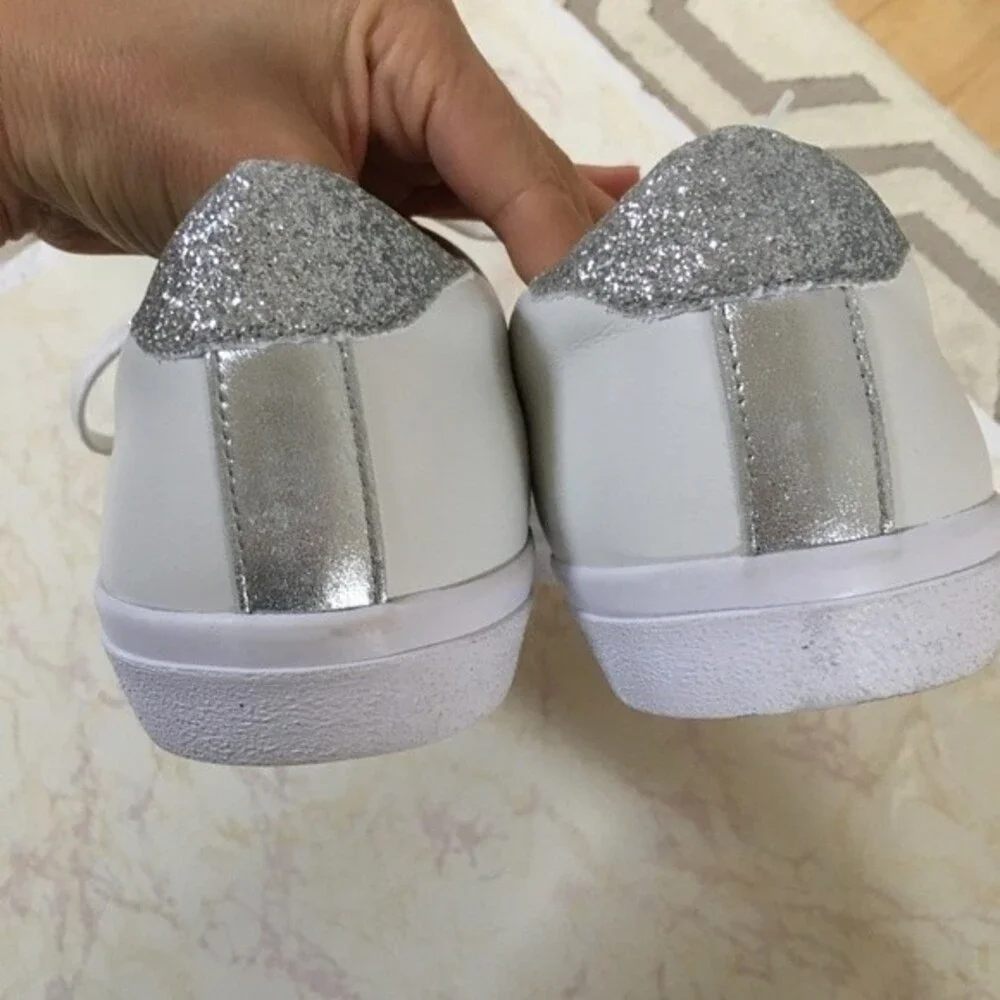 Madewell Sidewalk Sneakers In Silver Suede NWOT
